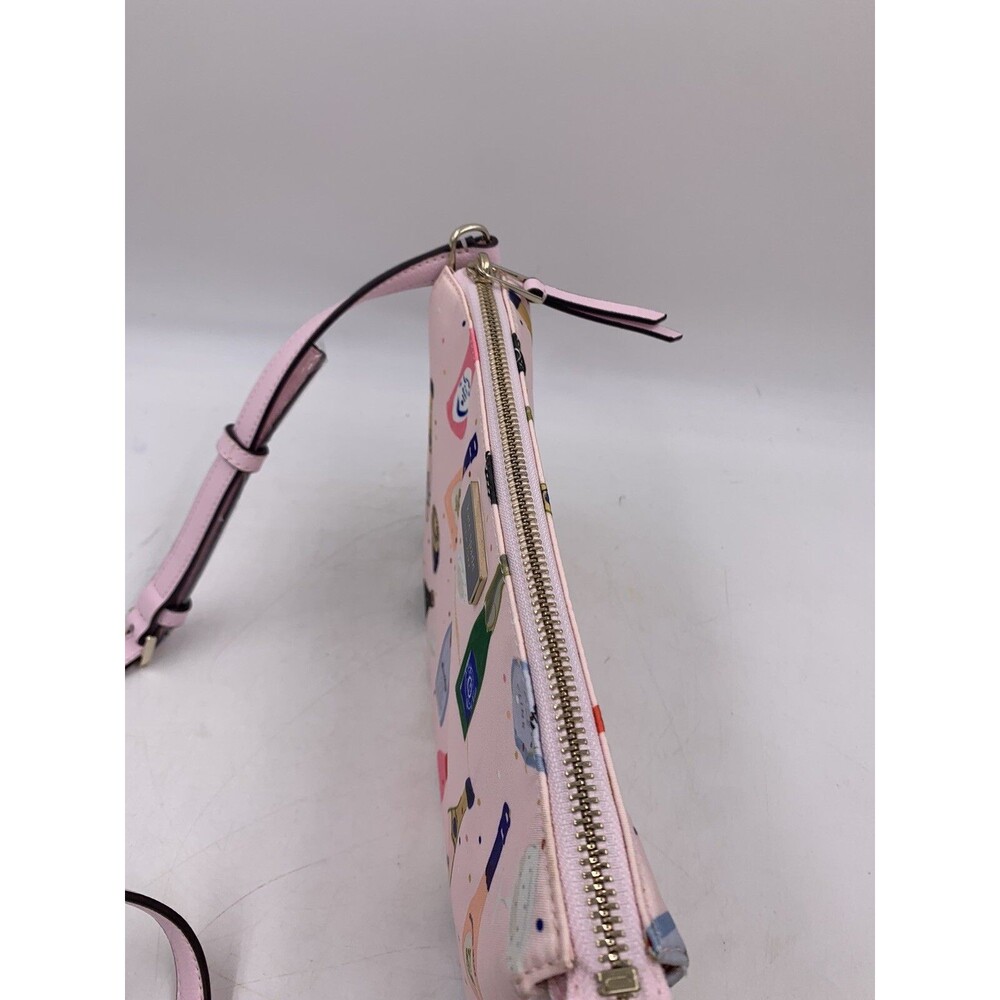 Kate Spade Triple Gusset Crossbody DOWN CHAMPAGNE NWT Blemished - Picture 12 of 13